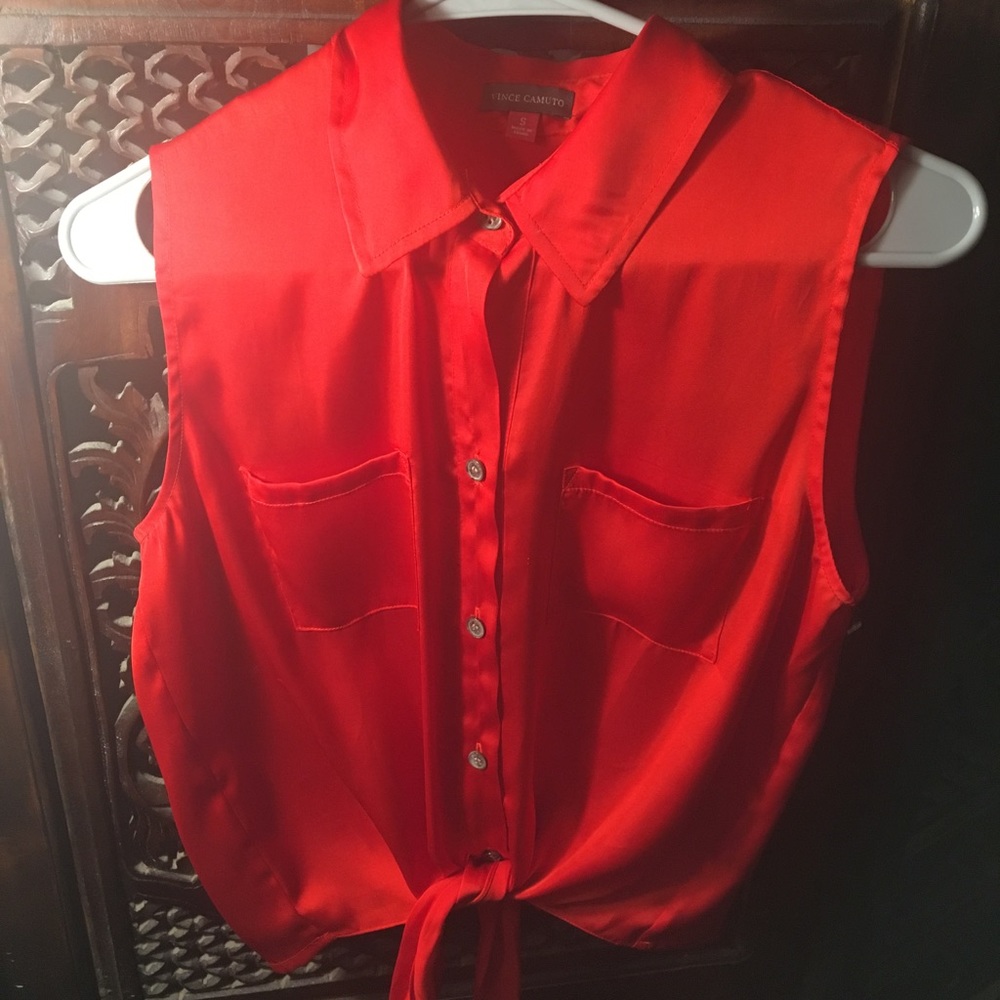 Vince Camuto Tie Waist Blouse